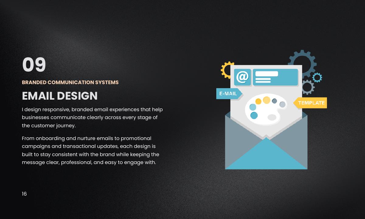 Email Design work