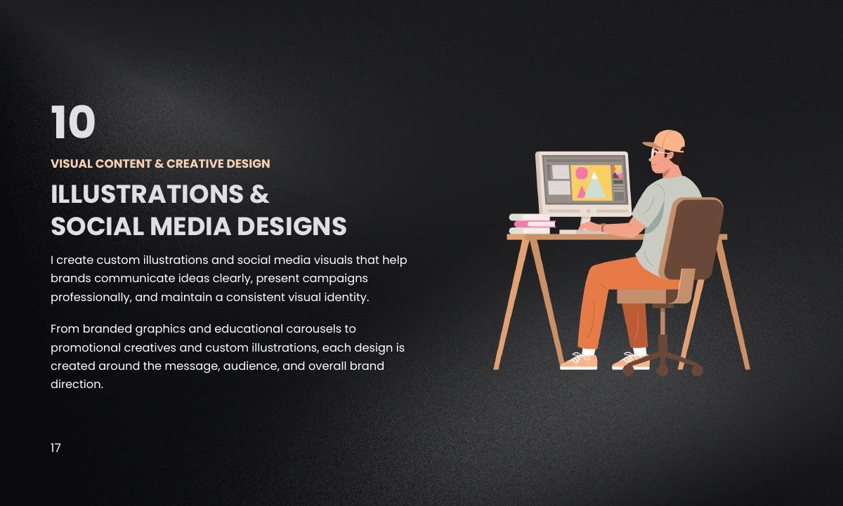 Illustrations & Social Media Designs work
