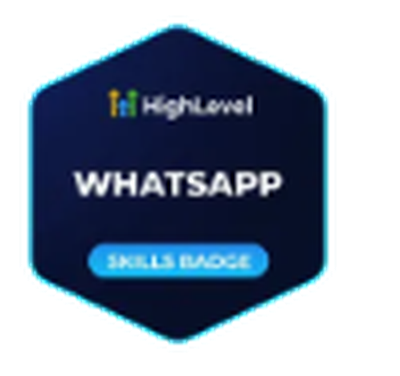 Official HighLevel WhatsApp Integration certification badge